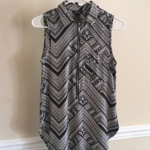 Brand new with tags tank top with collar.